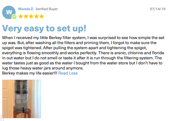 berkey fluoride filter reviews